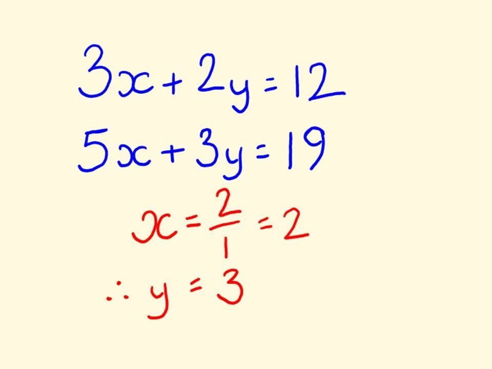 Simultaneous Equation using Vedic Maths